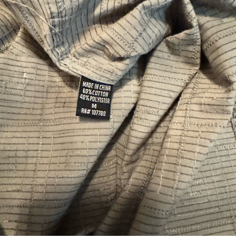 191 Unlimited Boys Button Down Shirt Gray Black Embroidered Western Style Size M - Picture 9 of 13